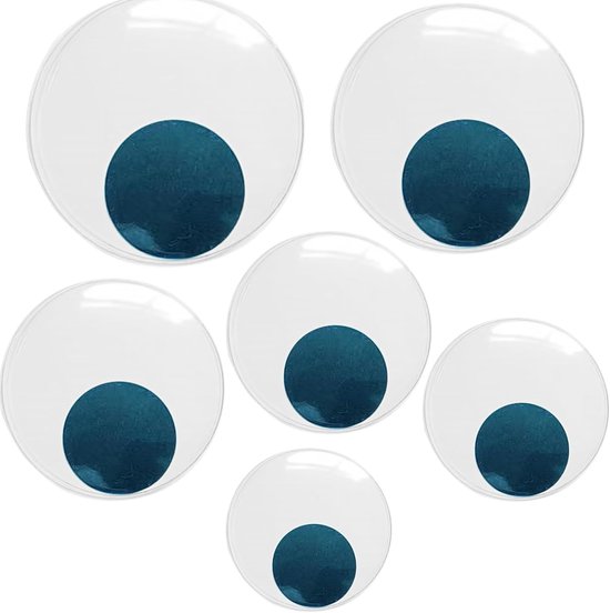 Ogen, zelfklevend, groot, 40 mm, 60 mm, 80 mm, 100 mm, 120 mm, 150 mm, ronde pruik, Googly ogen, kunststof pop, ogen, zelfklevende stickers voor doe-het-zelf scrapbooking