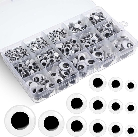 Ogen, zelfklevende ogen & Googly Eyes voor doe-het-zelf knutselen, scrapbooking en poppen