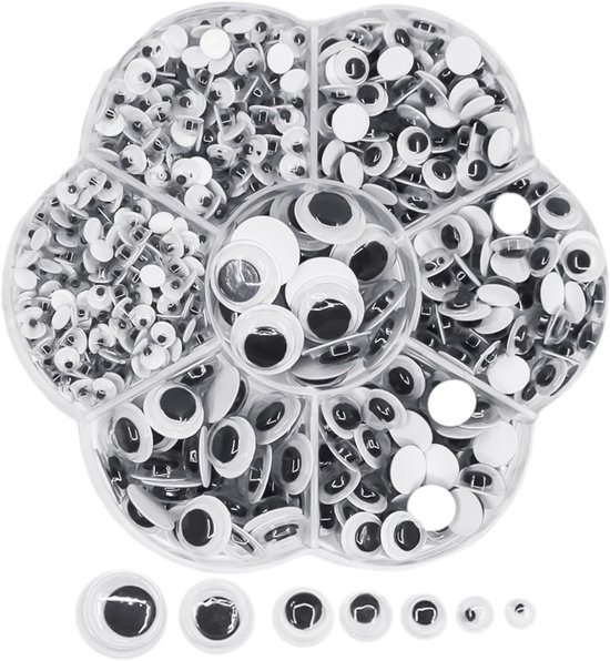 Ogen, zelfklevende oogbollen, dierenspeelgoedaccessoires, knutselogen, handgemaakte materialen voor kinderen, geschikt voor doe-het-zelvers, scrapbooking