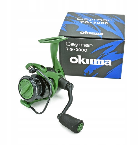 Okuma Ceymar TG 3000 Groene Spinmolen - 7+1 lagers, 5.0:1 van Okuma