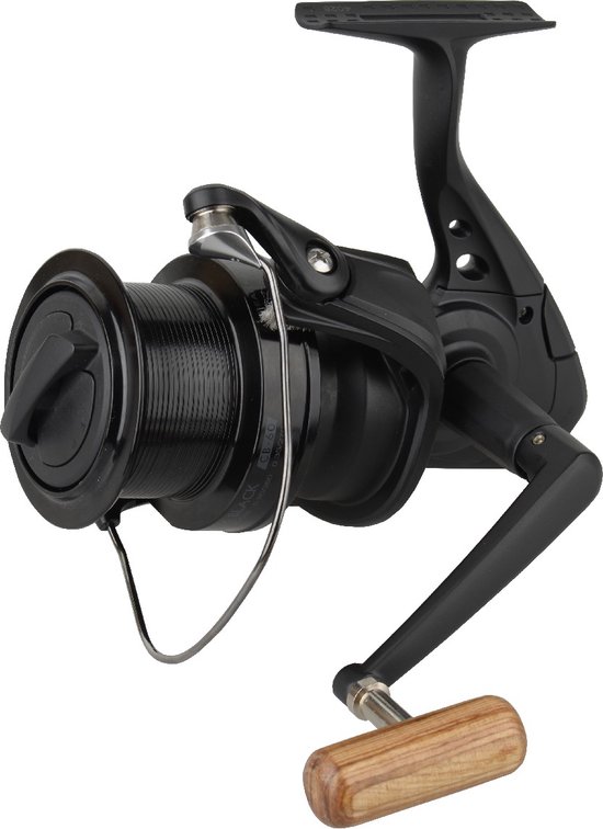 Okuma Custom Black CB-60 - big pit molen - 4 kogellagers - zwart van Merkloos