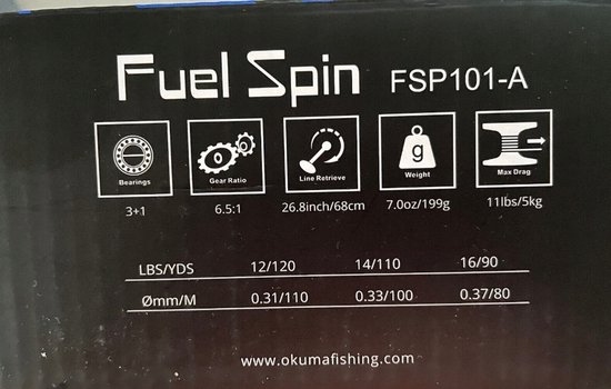 Okuma Fuel FSP-6000 Sterke Vissmolen voor Zwaar Vissen van Merkloos