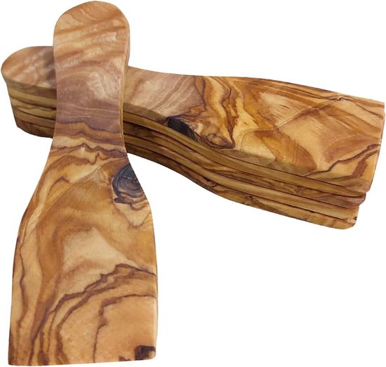 Olijfhout, houten lepel, kooklepel, houten lepel, kooklepel olijfhout, keukengerei (racletteschuiver)