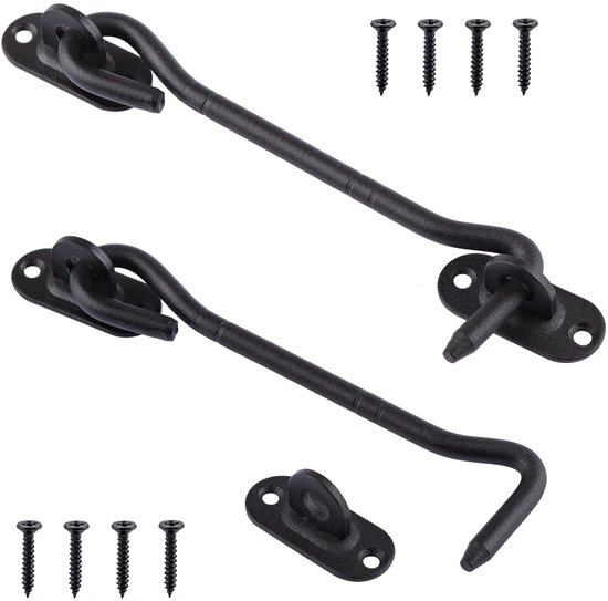 Omgoods - Set van 2 RVS Cabin Hooks 150mm voor Deuren en Vensters