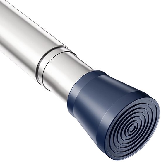 Omgoods - Telescopische Douchegordijnroede 85-160 cm - Verstelbare Tension Rod Zonder Boren, Zilver
