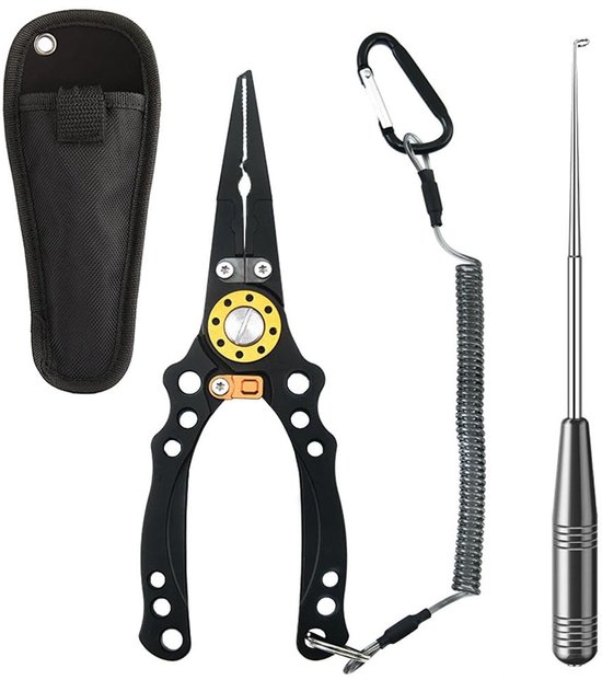 Omgoods- Vissen Tang Aluminium - Multifunctioneel Gereedschap - Haak Verwijderen - Lijn Snijden - Ergonomische Grip - Professionele Gadget - Vishulpmiddel van Omgoods
