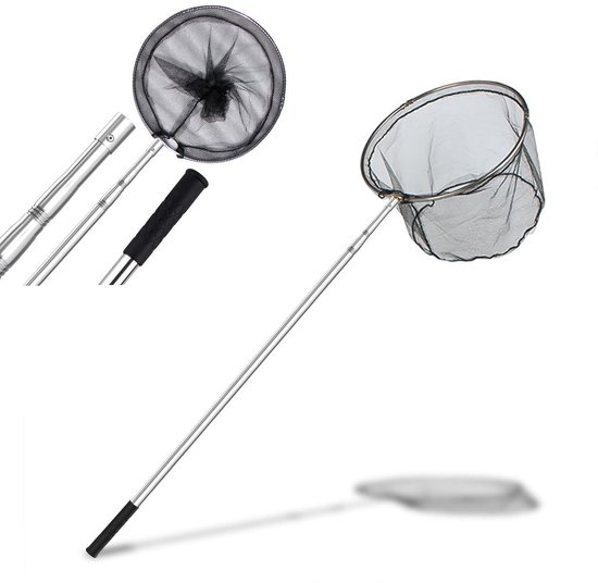 Omgoods - Vouwbare Landing Net met telescopische Steel voor Visserij