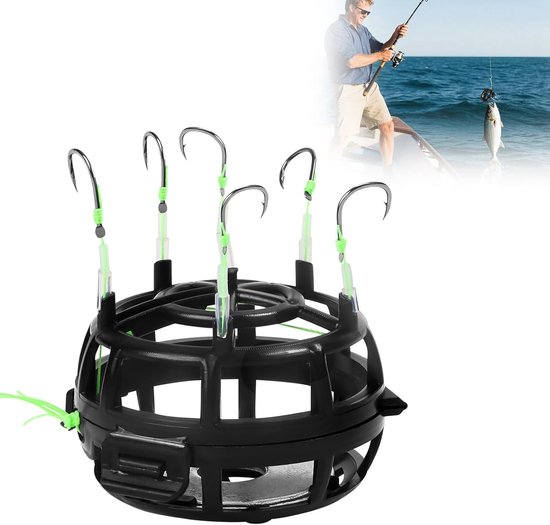 Omnidirectionele Vissershaak met 360° Rotatiemechanisme voor Snoek, Zander en Forel in Zoet- en Zoutwater, Perfect voor Sportvissen
