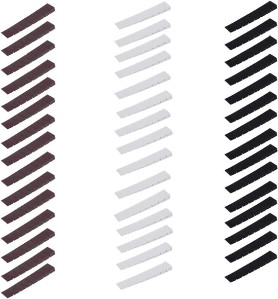 onderlegwiggen, verstelwiggen, compensatiewiggen, wiggen, kunststof, meubelnivelleringsonderleggers, verstelbare meubel-uitlijningswiggen, voor tafelstoelpoten, kast, deur, 45 stuks