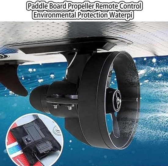 Onderwater Motor - Elektrische Propeller - Watersport Hulp - Afstandsbediening Inbegrepen - 5 km/u - Zwart