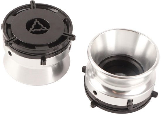 ONF3 - NAB-naafadapters - 10in Reel to Reel Tape Opener - Hoogwaardige Aluminium Legering - Zilver - Onderdeel voor Studer en Akai - Geschikt vo... van Merkloos