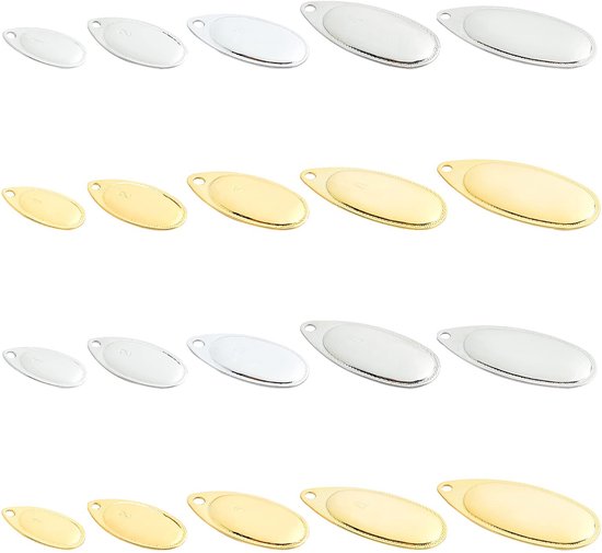 ONF3 - Vissen Lepels Messen - Spinner Ijzer - Perfect voor Lokken - 60 Stuks - Vissen Lokt Accessoires - Geschikt voor Alle Vissers