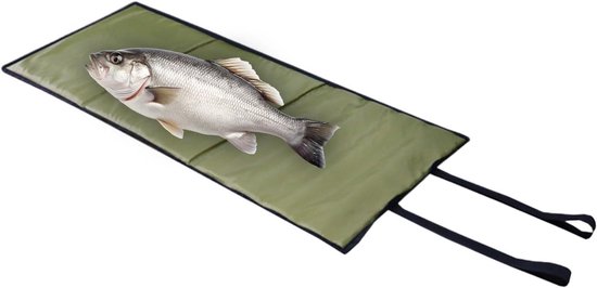 Onthaakmat Vis - Vismat Opvouwbaar - Vis Beschermen - Waterdicht Composietmateriaal - 100x44.5 cm - Groen