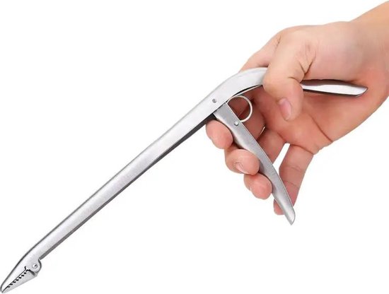 Onthaaktang - 29 cm - RVS - geschikt voor zoet en zout water - voor Roofvissen - Vishaakverwijderaar - Visspullen - Vistang - Onthaak Tang - Visaccessoires van Merkloos