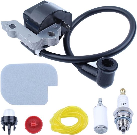 Ontstekingsspoel Filter Kit voor Benzine Kettingzaag, Geschikt voor Poulan en McCulloch, Inclusief Onderdelen en Accessoires
