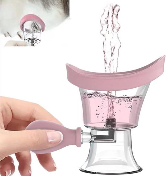 Oogspoelbekertje voor oogverzorging - Oogbad, reinigingsfles en verzorgingshulpmiddel - Roze