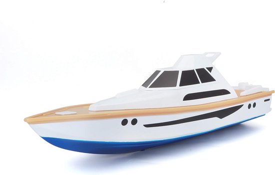 Op Afstand Bestuurbare Speedboot | RC Jacht met 30m Bereik en USB Opladen | Wit