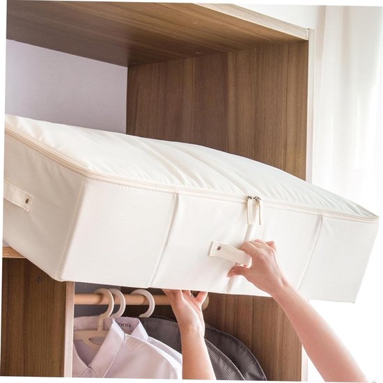 Opbergdoos Trouwjurk - Bewaardoos Jurk - Jurk Beschermen - Stof- en Vochtbestendig - 71x40x17.5 cm - Beige
