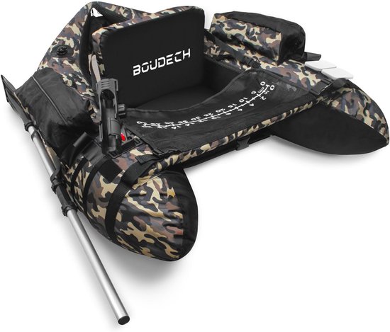 Opblaasbare Belly Boat Visboot 130cm - Dubbele Slang Veilig Vissen
