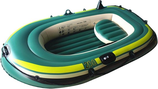Opblaasbare Kajakboot - Roeiboot Vlot - Watersport Vissen - Zware Kwaliteit PVC - 230x130x35cm