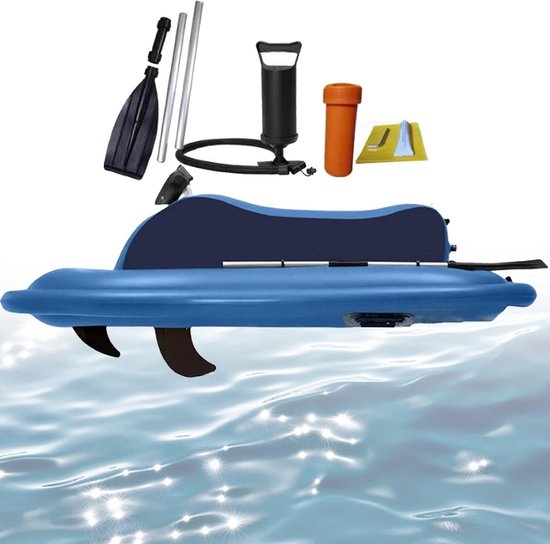 Opblaasbare Motorboot - Elektrische Waterscooter - Zwemmen Duiken Varen - Afneembare Boegschroef - 185cm x 95cm