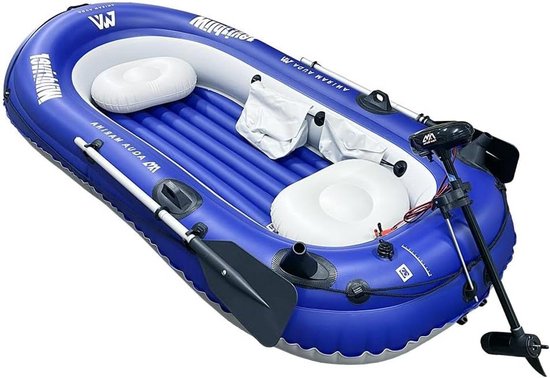 Opblaasbare Visboot - Visserboot Rubberboot - Vissen Varen - Met Elektrische Motor - 283 cm Lang