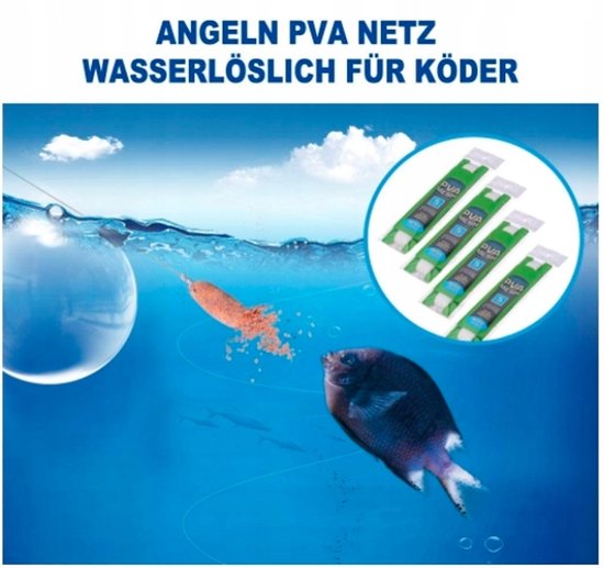 Oplosbaar PVA Visnet 5m x 25mm - Ideaal voor lokazen