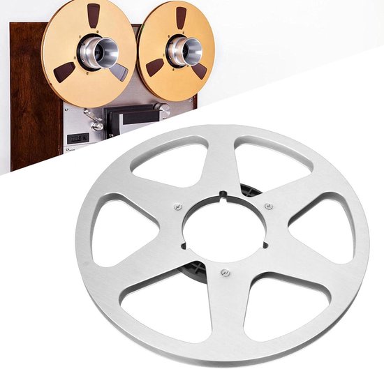 Opname Spoel - Lege Reel - Muziek Opnemen - 6 Gaten Ontwerp - 10.5 Inch - Zilver