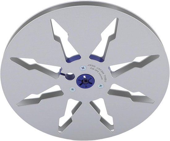 Opnamespoel Aluminium - Tapehaspel Spoel - Geluidsopname Mixen - Robuuste Constructie - 7 inch - Zilver