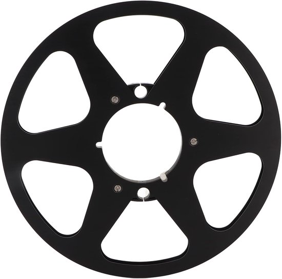 Opnamespoel - Lege Spoel - Audio Opname - Aluminiumlegering - 10 Inch - Zwart van Merkloos