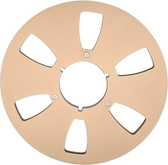 Opneemspoel Leeg - Spoelband Adapter - Audio Opnames - 6 Gaten Universeel - 105 Inch - Goud van Merkloos