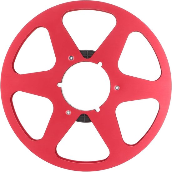 Opneemspoel Lege Spoel - Geluidsband Spoel - Tape Recorder Reparatie - 6 Windweerstandsgaten - 105 Inch - Zilver