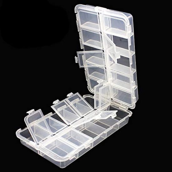 Opslagdozen met 20 Compartimenten, Ideaal voor Vissen, Verstelbare Plastic Opbergdozen voor Hengelsport en Accessoires
