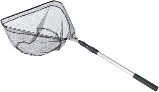 Opvouwbaar schepnet - Visnet Telescoop - Vissen Vangen Loslaten - Licht Zacht Gaas - 150cm Uitschuifbaar