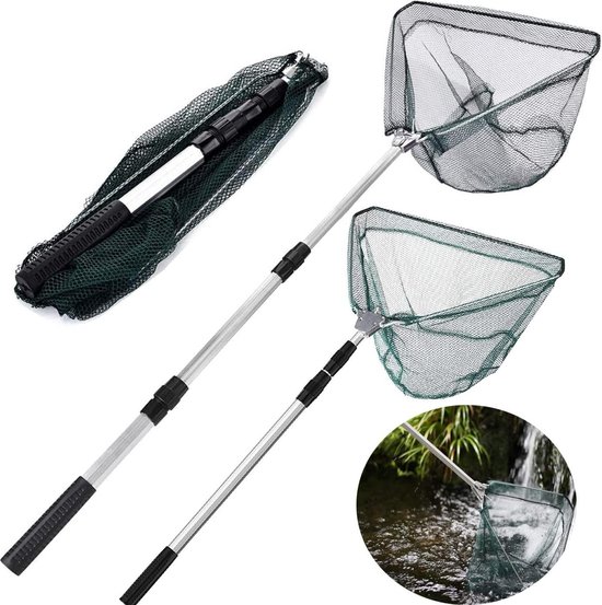 Opvouwbaar Schepnet voor Vissen - Duurzaam Driehoekig - Lange Steel - 1.5M - 4-6HP Buitenboordmotor - 6BX-24360-215 Accessoires van Merkloos