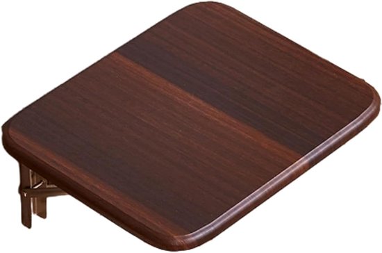 Opvouwbare Douchestoel - Wandkruk Zetel - Ruimtebesparend Zitten - Veilig Afgeronde Hoek - 38x34x6 cm - Koffiebruin