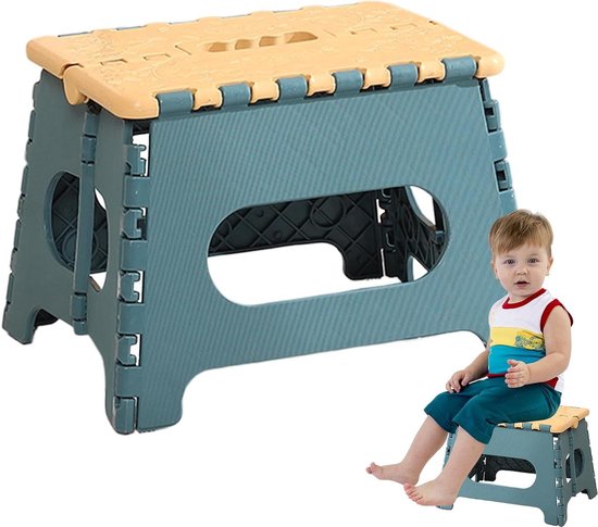 Opvouwbare stoel - Douche kruk - Veilig douchen - Ruimtebesparend comfort - Compact en licht - Blauw