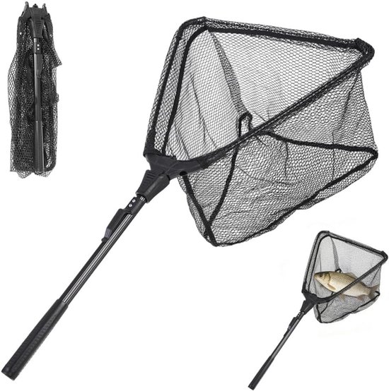 Opvouwbare Telescoop Visnet 90cm Aluminium Lichtgewicht