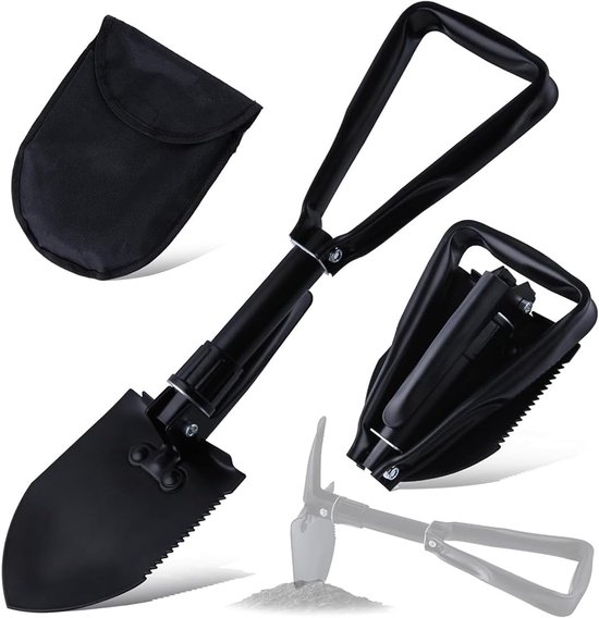Opvouwbare Tuinieren Schoppen Koolstofstaal Draagbare Camping Schop voor Militaire Stijl Ingraven Gereedschap, Camping, Wandelen, Graven, Backpacken, Auto Emergency Multi Tool