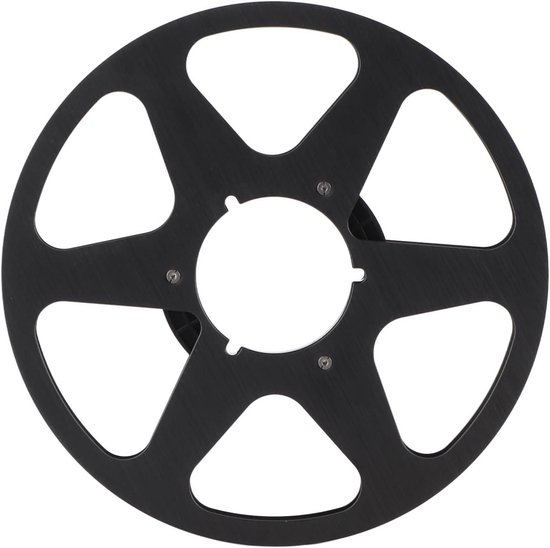 Opwikkelspoel Reel - Tape Haspel - Muziek Opnemen - Aluminiumlegering Constructie - 10 Inch - Zwart