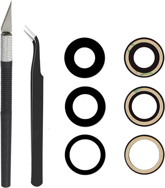 Origineel achtercameraglaslens vervanging voor iPhone 13 Pro en iPhone 13 Pro Max met voorgeïnstalleerd kleefstof en reparatiegereedschapsset