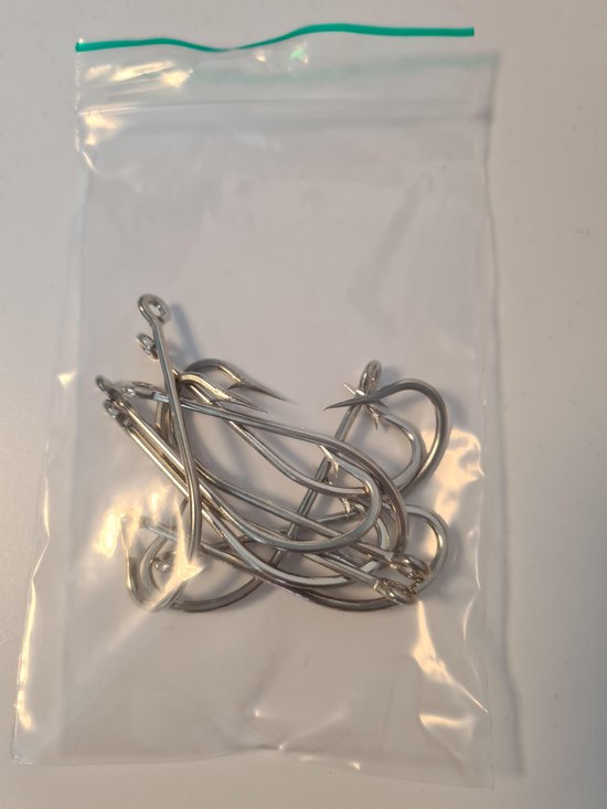 O'SHAUGHNESSY HOOK NICKEL  SIZE:  6/0   INHOUD 10 stuks van Merkloos