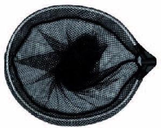 Ovaal schepnet 33(B) x 40(L) cm grofmazig zwart van Cormoran