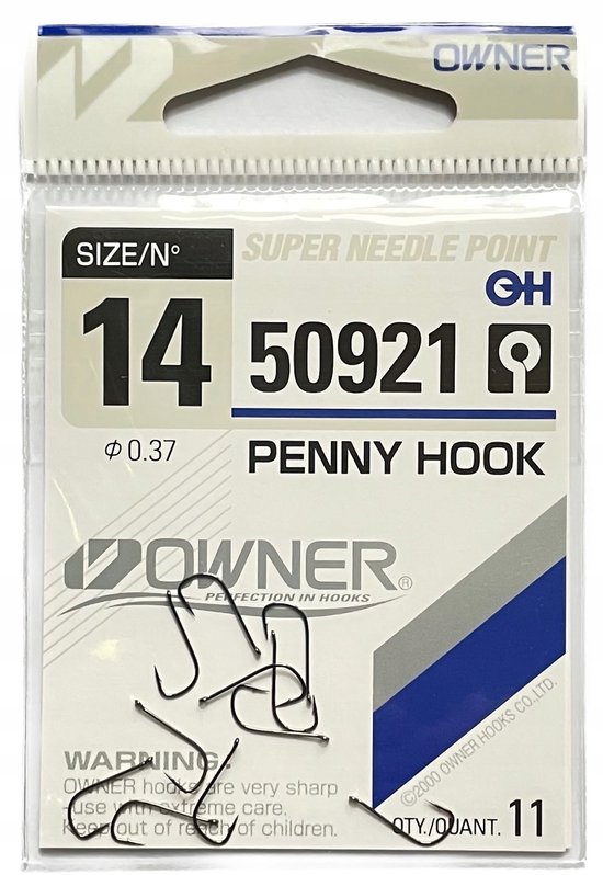 Owner 50921 Penny Haken Maat 14 - 11 Stuks