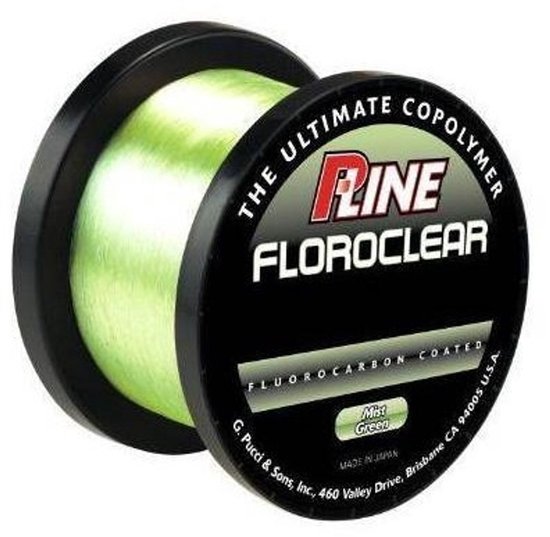 P-Line Lijn Floroclear Mist Green 0.36mm 1000mtr van Merkloos