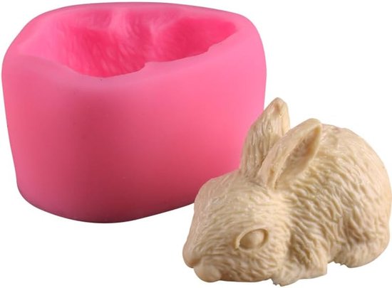 Paashaas, cakevorm voor Pasen, eieren, kaarsvormen, bladeren, 3D, fondant, siliconen vorm, monstera, taartvorm voor doe-het-zelf decoratie, schattig konijntje