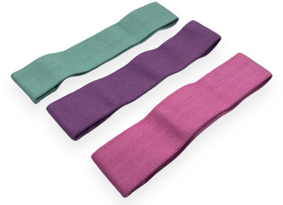 Padisport - Booty Bands 3 Stuks - Sport Elastiek Banden - Resistance Bands - Booty Builder - Set Van 3 - Booty Band - Booty Builder van Merkloos