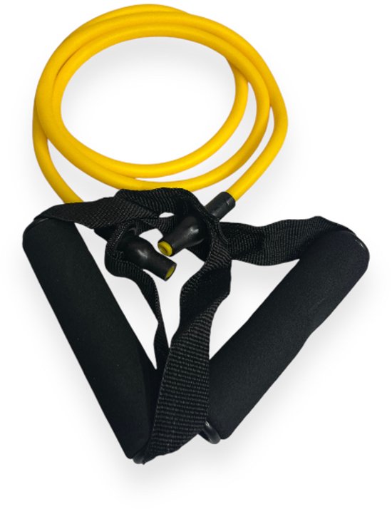Padisport Fitness Tube ExtraSoft - Weerstandsbanden En Weerstandstubes - Katrol Schouder - Weerstandsbanden Met Handvatten - Elastic Bands Fitness - Gym Elastieken - Sport Apparatuur Voor Thuis - Weerstandband - Fitness Elastiek Met Handvat van Merkloos