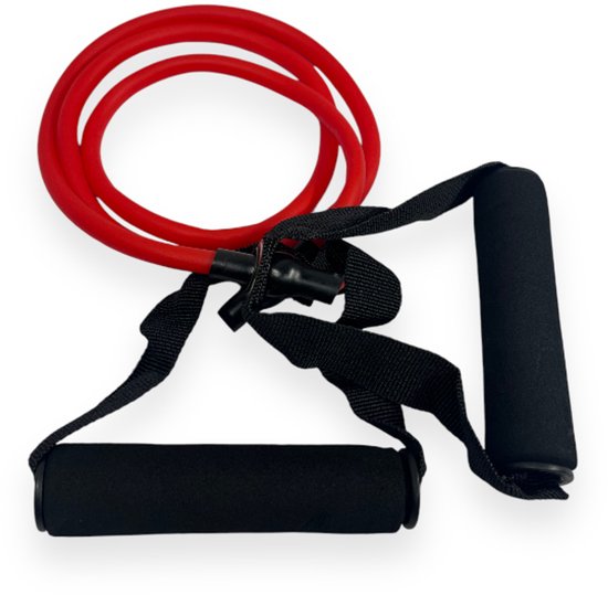 Padisport Fitness Tube Medium - Weerstandsbanden En Weerstandstubes - Katrol Schouder - Weerstandsbanden Met Handvatten - Elastic Bands Fitness - Gym Elastieken - Sport Apparatuur Voor Thuis - Weerstandband - Fitness Elastiek Met Handvat