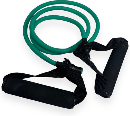 Padisport Fitness Tube Soft - Weerstandsbanden En Weerstandstubes - Katrol Schouder - Weerstandsbanden Met Handvatten - Elastic Bands Fitness - Gym Elastieken - Sport Apparatuur Voor Thuis - Weerstandband - Fitness Elastiek Met Handvat van Merkloos